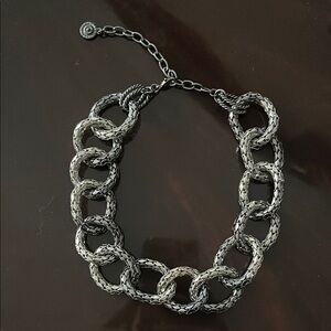 Chunky Two Tone Chain Necklace